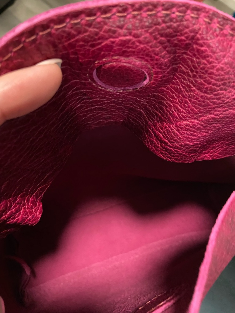 Portland Leather Orchid Snappy Flappy Leather Pouch - Picture 8 of 10